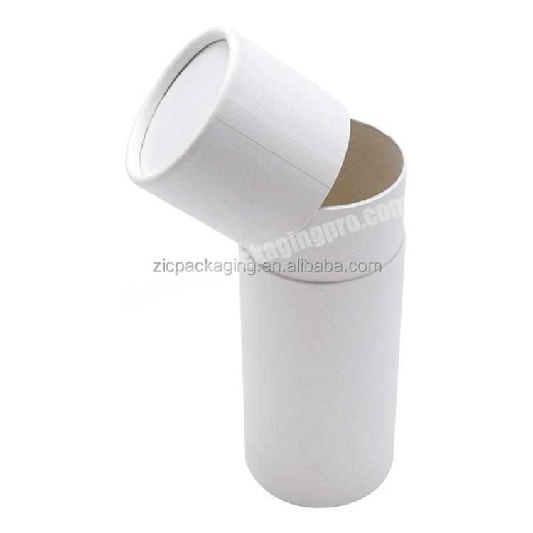 Biodegradable White Kraft Paper 2OZ Push up Paper Tube Lip Balm Lipstick Deodorant Packaging Grease Proof Skincare Paper Tube