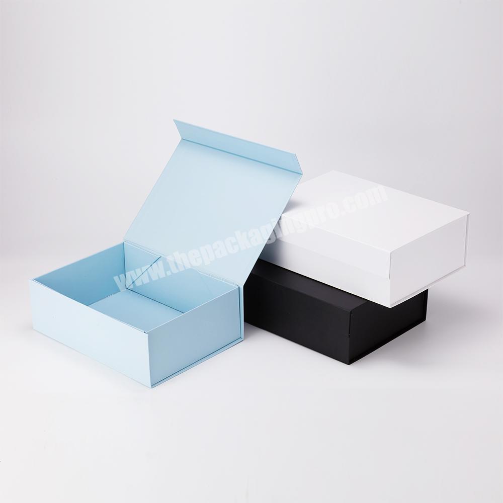 Black Box Packaging Luxury Magnet Magnetic Boxes With Eva Insets Magnetic Box Pape