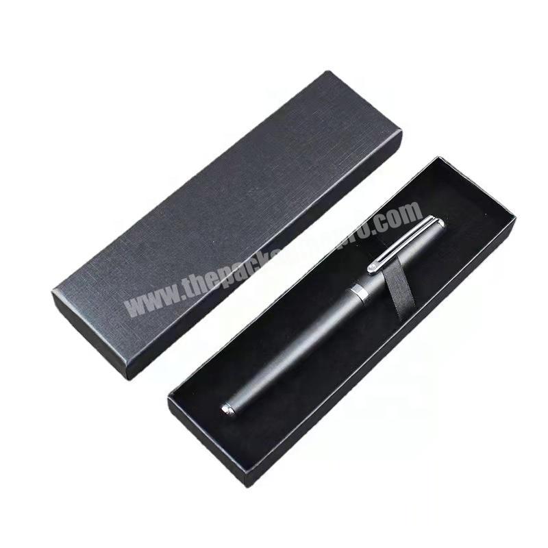 Black cheap pen box advertising promotion Heaven and earth cover pen box with EVE foam ,can add LOGO
