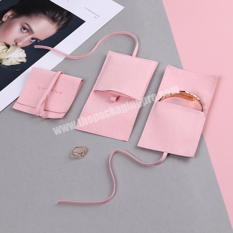 Boyang Custom Logo Multifunction Jewelry Bag Packaging Microfiber Jewelry Packaging Pouch and Box