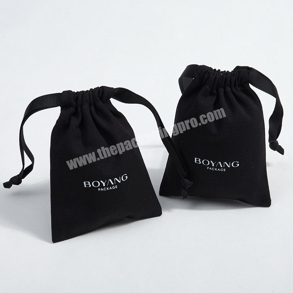 Logo Printed Cotton Jewelry Bags