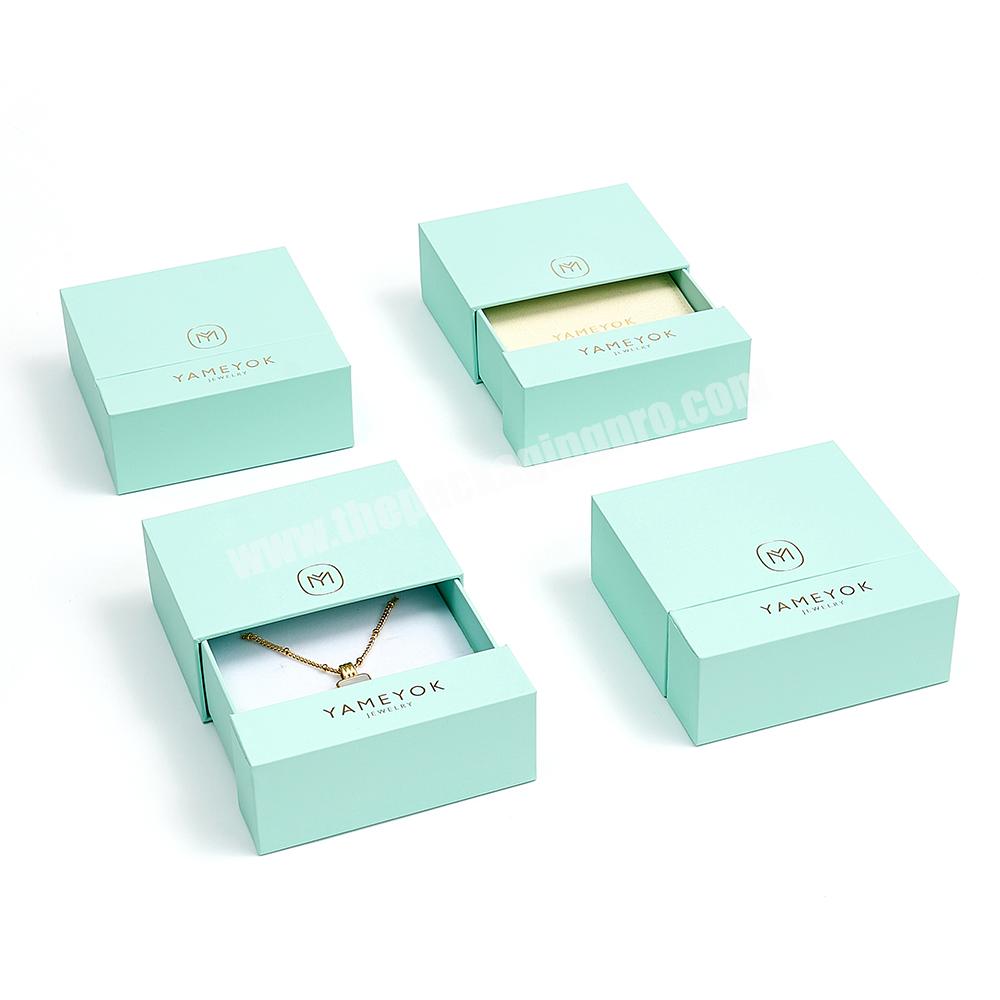 Boyang Custom Logo Printed Drawer Cardboard Jewellery Gift Packaging Paper Jewelry Box