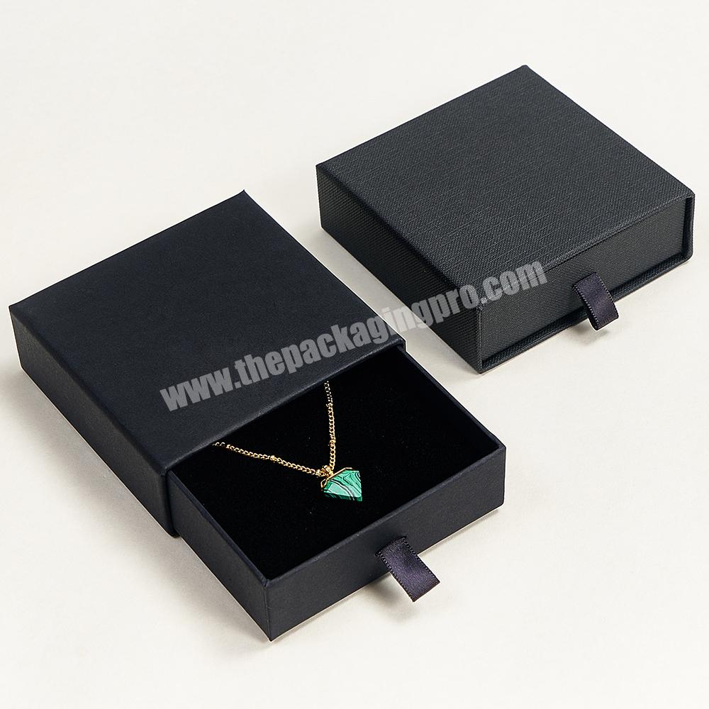 Boyang Custom Logo Printed Small Gift Packaging Cardboard Paper Drawer Jewelry Boxes