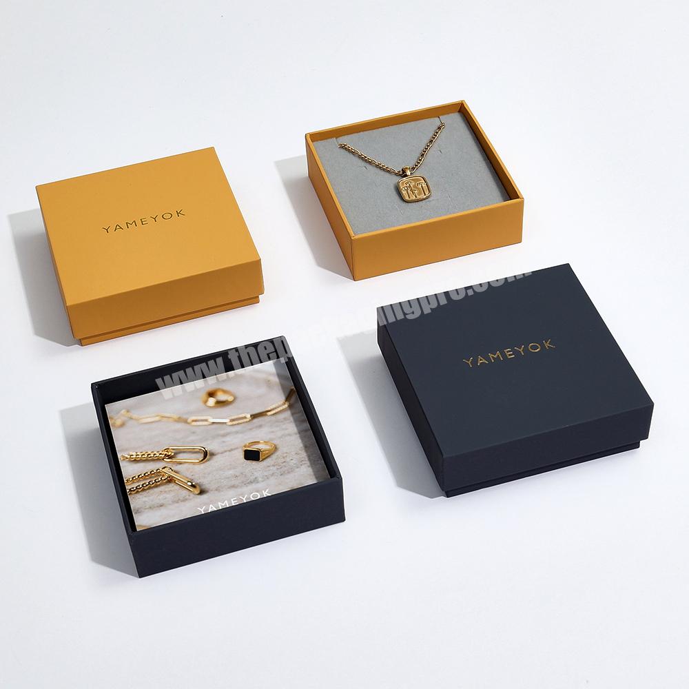 Boyang Custom Logo Ring Earring Pendant Necklace Bracelet Packaging Jewelry Box