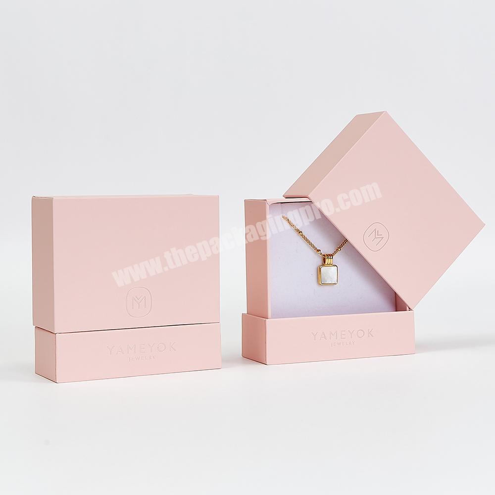Boyang Custom Logo Unique luxury Rigid Cardboard Paper Gift Jewellery Box Drawer Jewelry Box Packaging