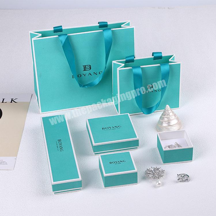 Boyang Custom Luxury Craft Paper Jewelry Set Packaging Box with Logo