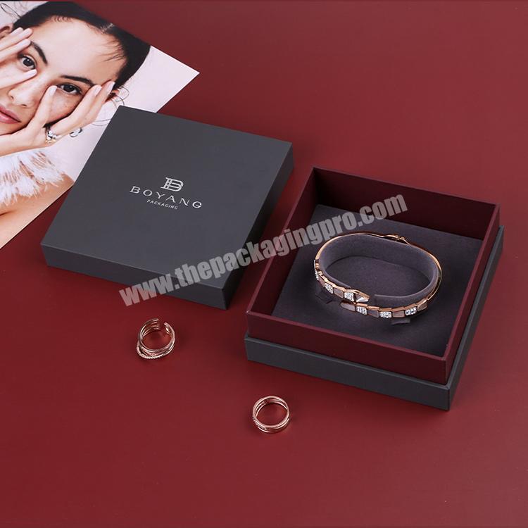 Boyang Custom Luxury Jewellery Gift Packaging Storage Box Wholesale Customised Small Bracelet Jewelry Packing Box