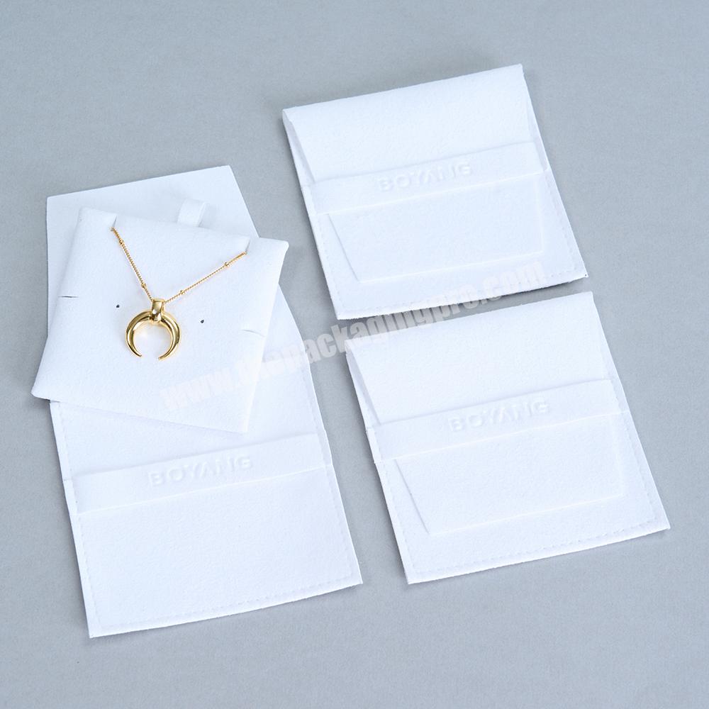 Boyang Custom Luxury Necklace Packaging Jewelry Dust Microfiber Pouch Bag