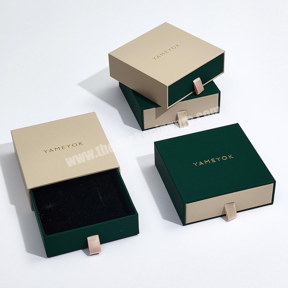 Boyang Custom Luxury Sliding Box Small Cardboard Gift Box Paper Drawer Jewelry Packaging Box with Logo