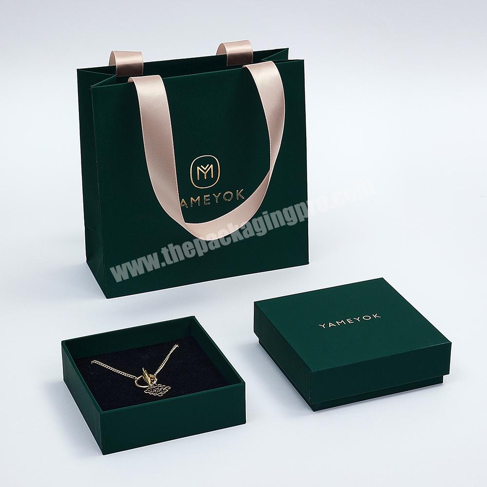 Boyang Custom Small Cardboard Jewelry Earring Ring Bracelet Necklace Paper Box Packaging