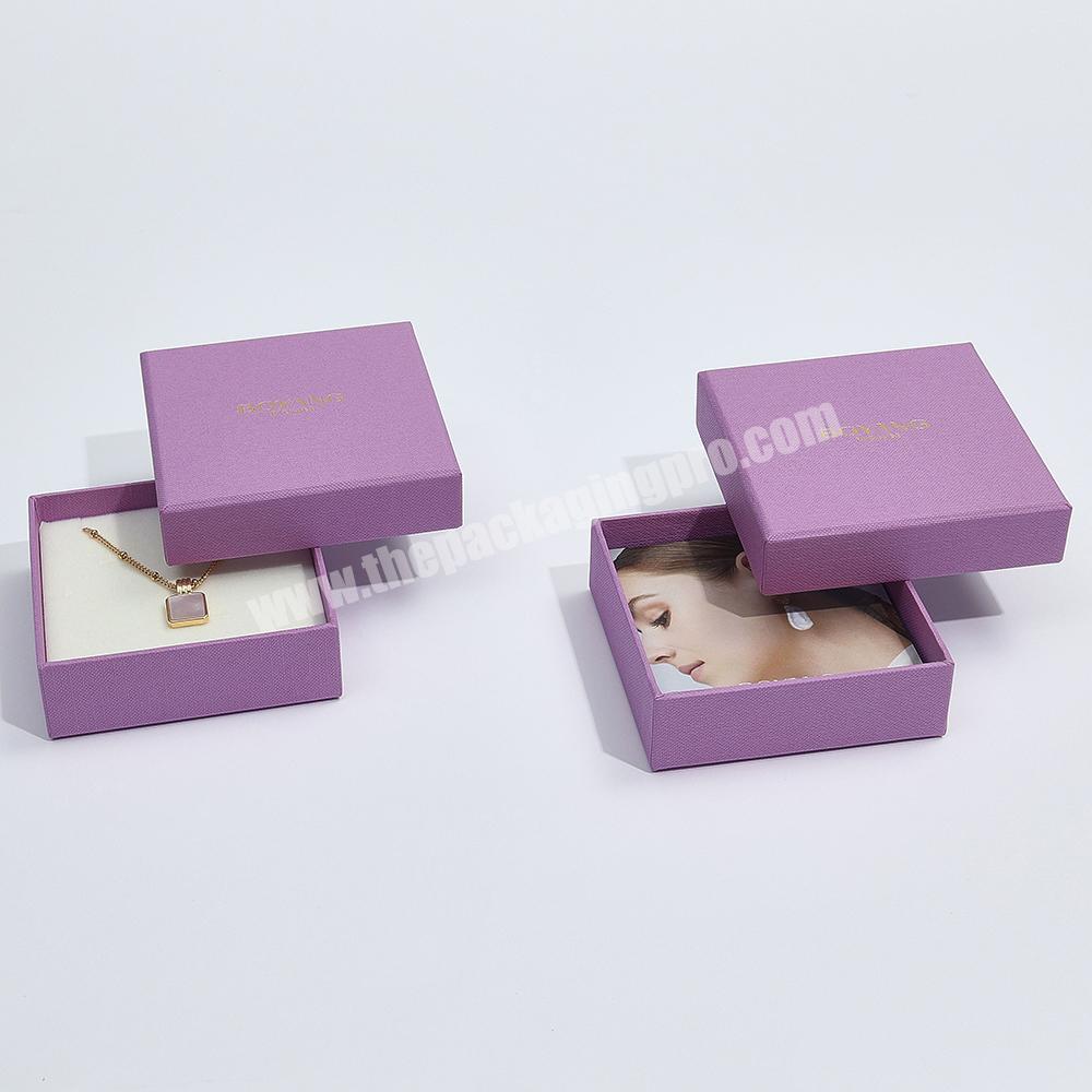 Boyang Customized Paper Cardboard Jewelry Packaging Box Gift Boxes Necklace Earring Bracelet Ring Jewelry Box