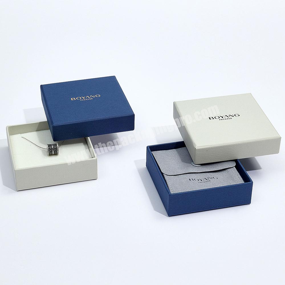 Boyang Factory Wholesale Paper Jewellery Packaging Custom Ring Earring Bracelet Necklace Packaging Jewelry Box