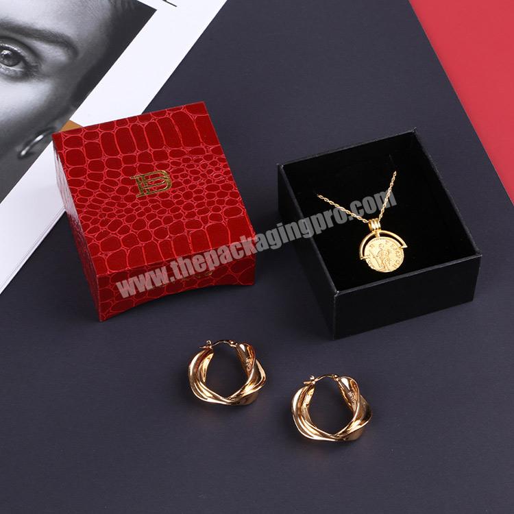 Boyang One Stop Service Luxury Cardboard Paper Necklace Box Jewelry Packaging Custom