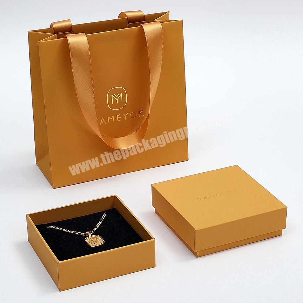 Boyang Paper Small Lid and Base Jewelry Necklace Box Packaging Customized