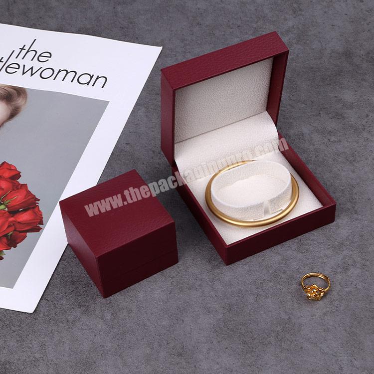 Boyang Red Luxury Jewellery Gift Packaging Storage Box Wholesale Bracelet Package Box with Logo Custom