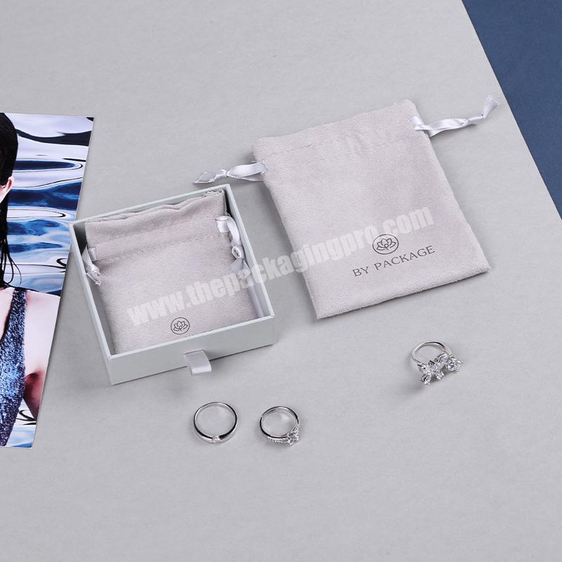Boyang Wedding Gift Storage Bag Velvet Drawstring Jewelry Pouch Bag Custom Logo