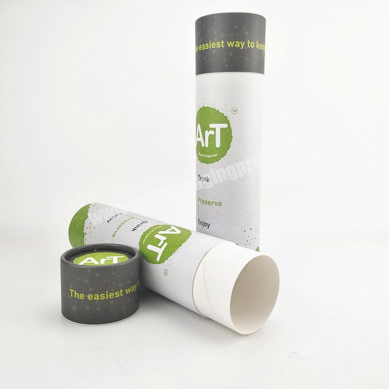 Cardboard Paper Cylinder Tube Packaging Craft Paper Gift Packaging,gift & Craft Round Grease and Water Proof for Water Bottles