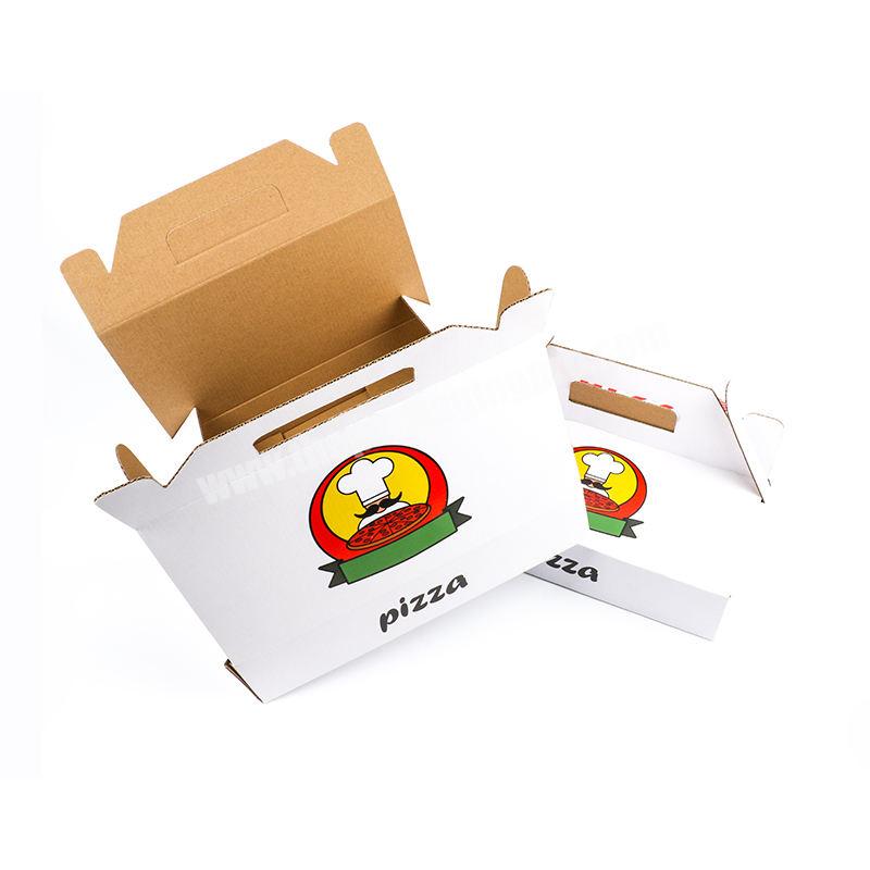 Carton Corrugated Printed Paper Oem Wholesale Price Food Paper Box with Handle