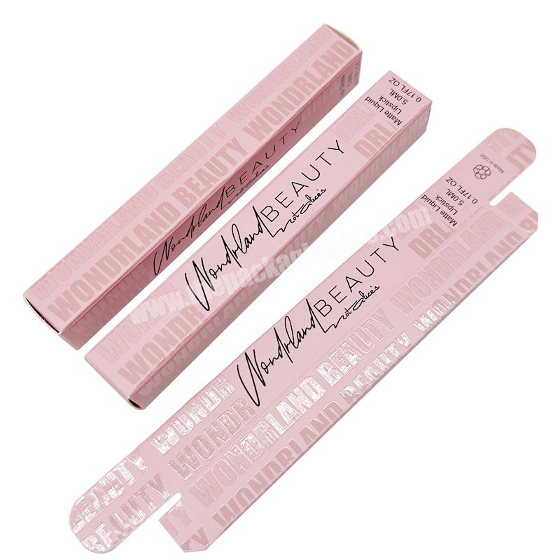 Cheap Luxury Paper Packaging Lip Gloss Wand Tubes Boxes