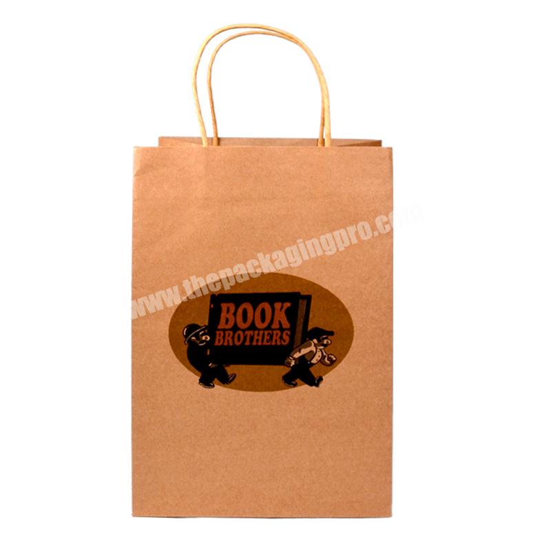 Cheap Price Customized Brown Kraft Shopping Paper Bag For Gift Packaging