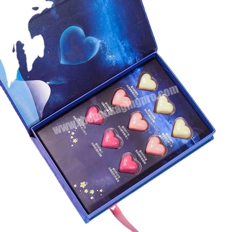Chocolate Packaging Gift Boxes Empty Chocolate Boxes with Divider Customized Food Luxury Packaging OEM Paperboard Recyclable