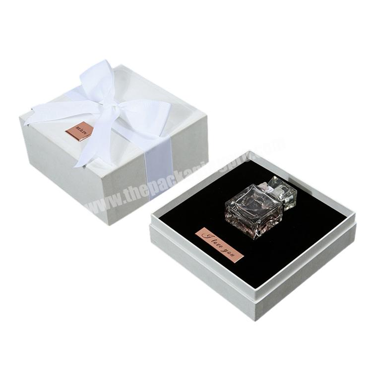 Cosmetic Packaging Luxury Perfume Box Custom Logo Lid and Base Cardboard Paper Empty Perfume Gift Box