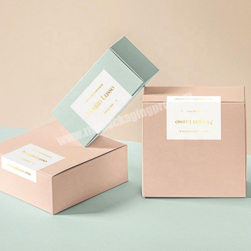 Custom Beauty Makeup Cosmetic Corrugated Fold Gift Package Shipping Mailing Tuck Top Paper Box