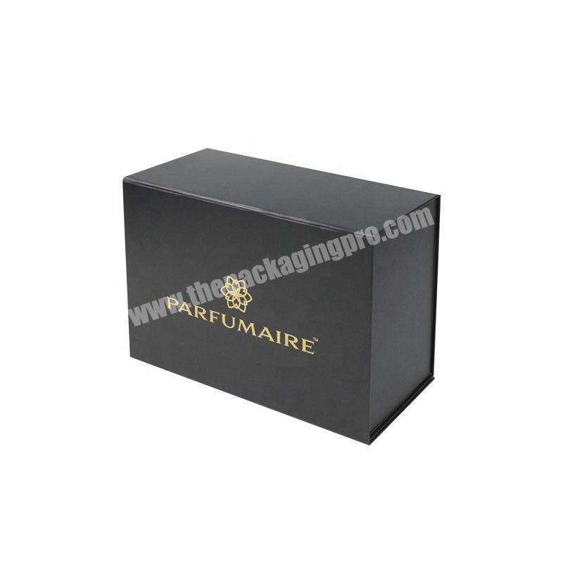 Custom Black Color Folding Magnetic Gift Box