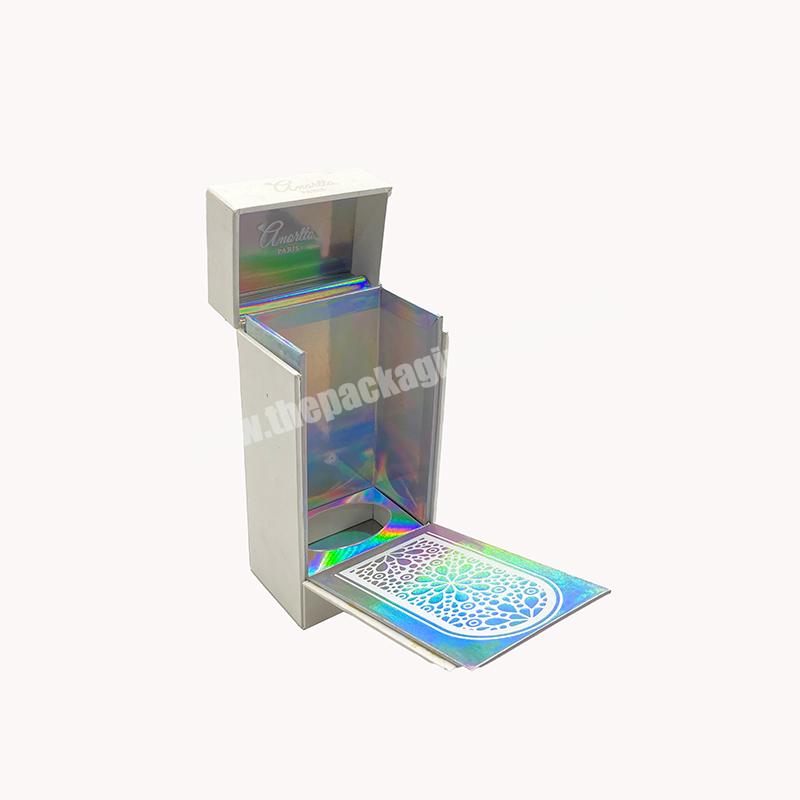Custom CMYK Printing Rigid Cardboard Paper Perfume Box Shampoo Display Case