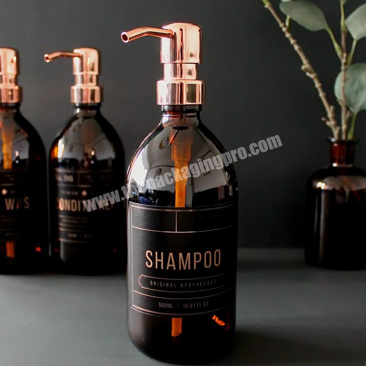 Custom Die Cut Paper Holographic Vinyl Shampoo Labels Sticker For Shampoo Bottles