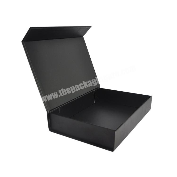 Custom Different Style Black Magnetic Foldable Shoes Gift Packaging caja de papel