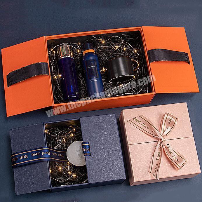 Custom Double Open Door Luxury Cardboard Paper Box For Perfume Packaging