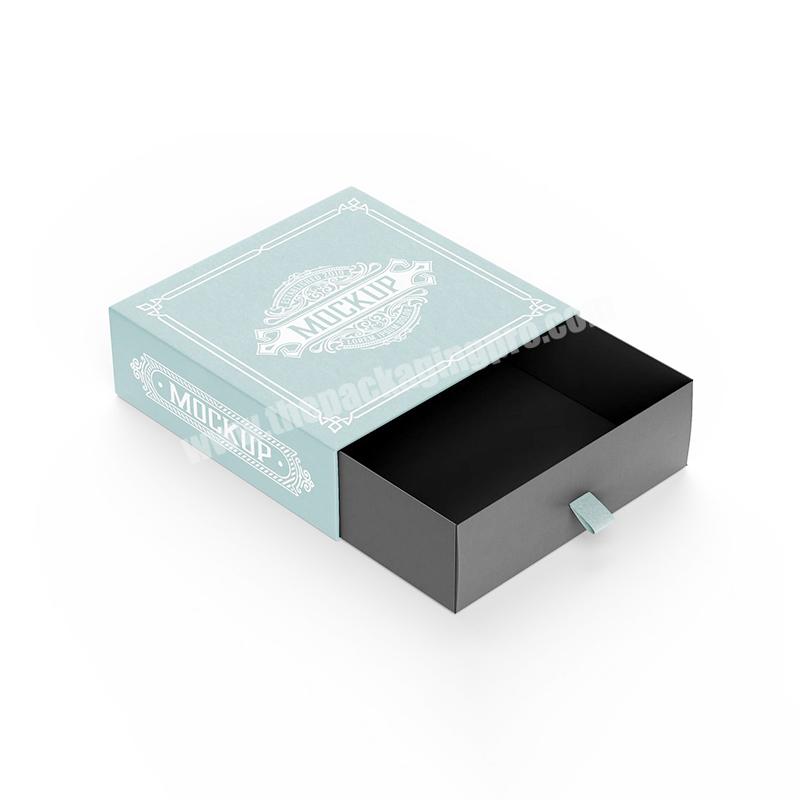 Custom Drawer Jewelry Box Packaging Sliding Drawer Gift Box With Logo Printing Hard Rigid Cardboard Luxury Sliding Box