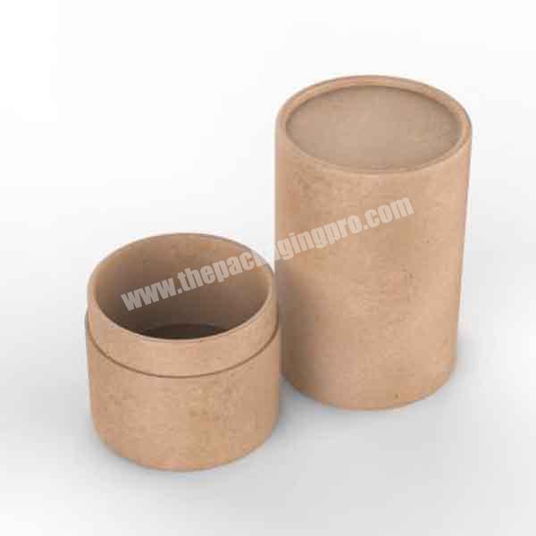 Custom Eco Friendly Printed Creative Round Kraft Paper Tube Packaging For Cosmetic Production Package