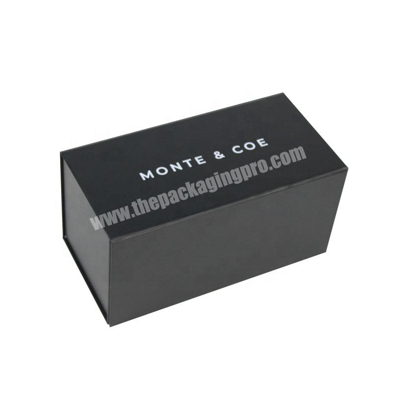 Custom Folding Magnetic Black Gift Box For Packaging