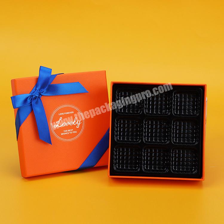 Custom High-End Wedding Party Favor Gift Box For Macaron Chocolate Packaging Box With Grids