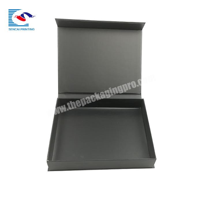 Custom High Quality Magnetic Closure Gift Black Packaging Box For Perfume, Jewelry