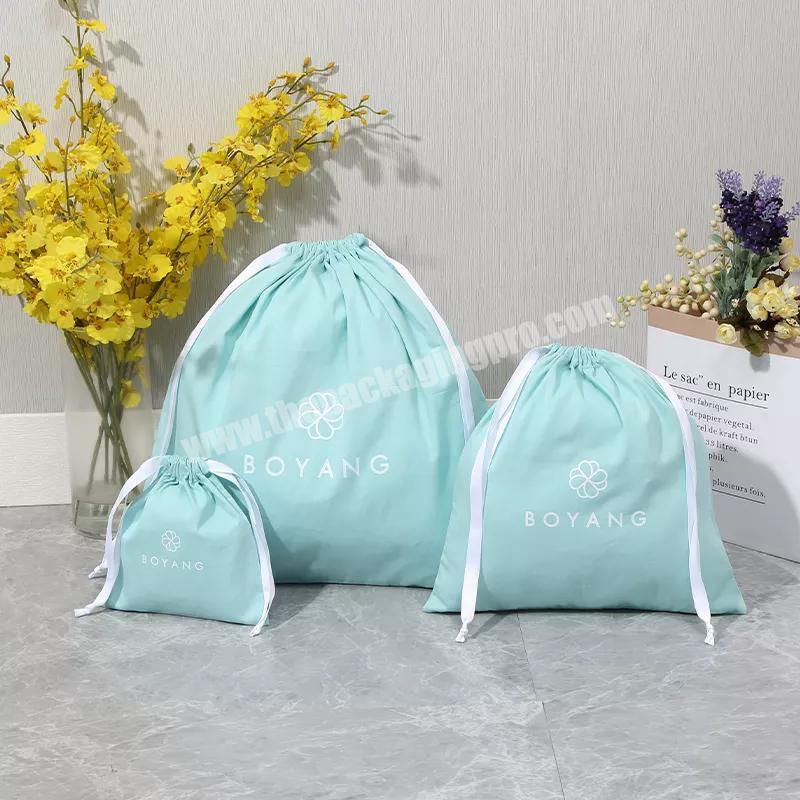 Custom High Quality Reusable Eco Friendly Drawstring Handbags Storage Dust Shoe Bag Pouch