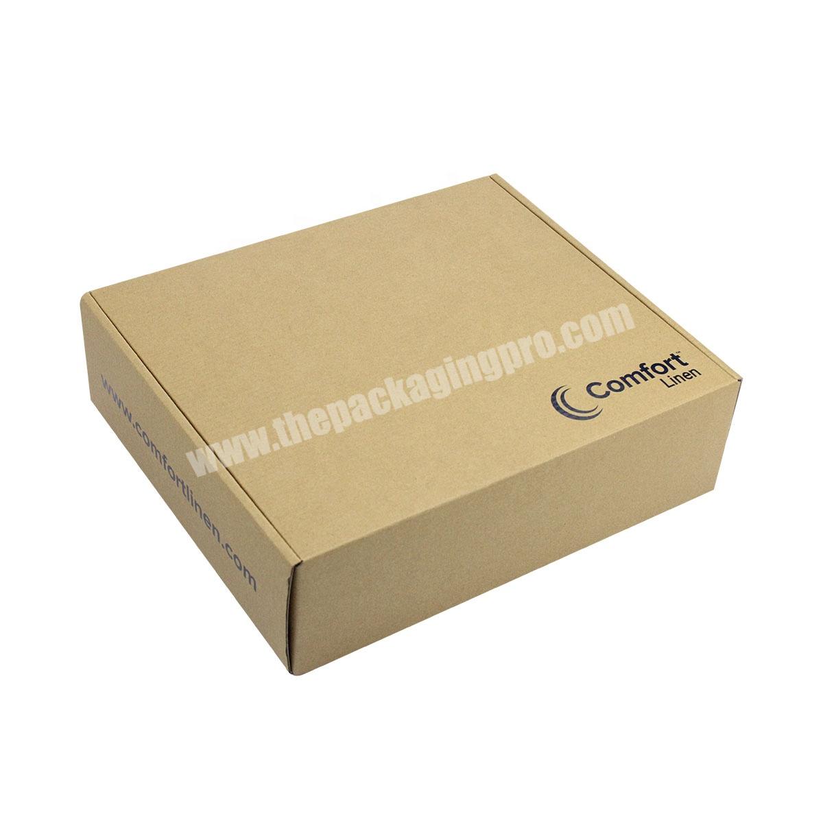 Custom LOGO Design Black Corrugated Mailer Box Shipping  Box For Packaging