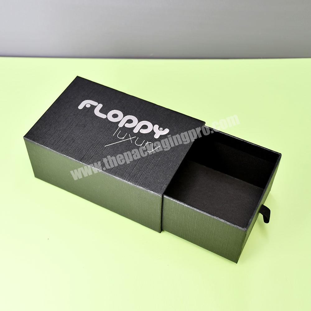 Custom Logo And Size High Quality Luxury Rigid Paper Small Drawer Box Packaging Sleeve Sliding Gift Box