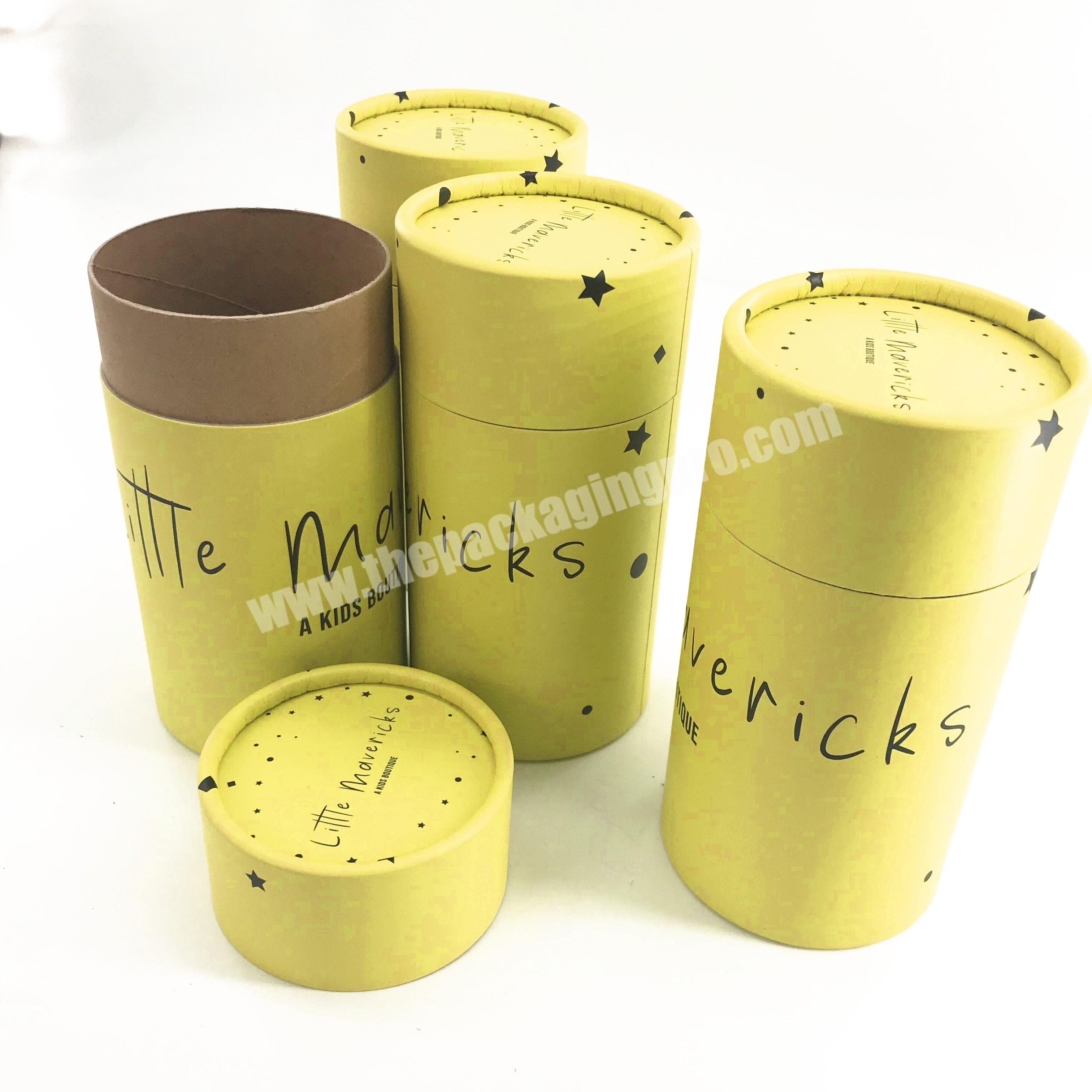 Custom Logo Biodegradable Airtight Food Grade Tea Coffee Kraft Packaging Food Powder Paper Tube