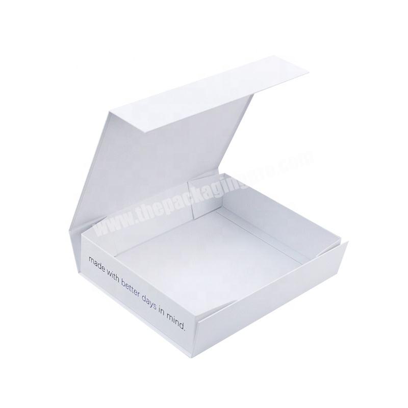Custom Logo Cardboard White Lamp Package Box Magnetic Folding Gift Box With Magnetic Lid