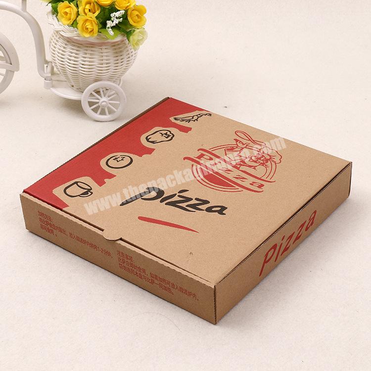 Custom Logo Cheap Pizza Box 7 9 10 11 12 14 inch  Corrugated Pizza Box