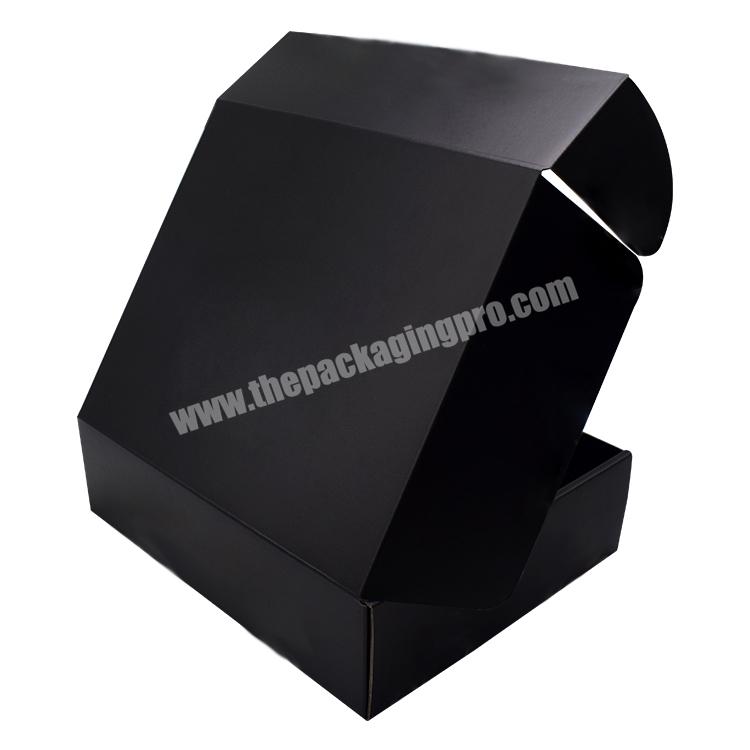 Custom Logo Corrugated Cardboard Black Paper Full Color Printing Packaging Lucky Mystery Printed Shipping Box