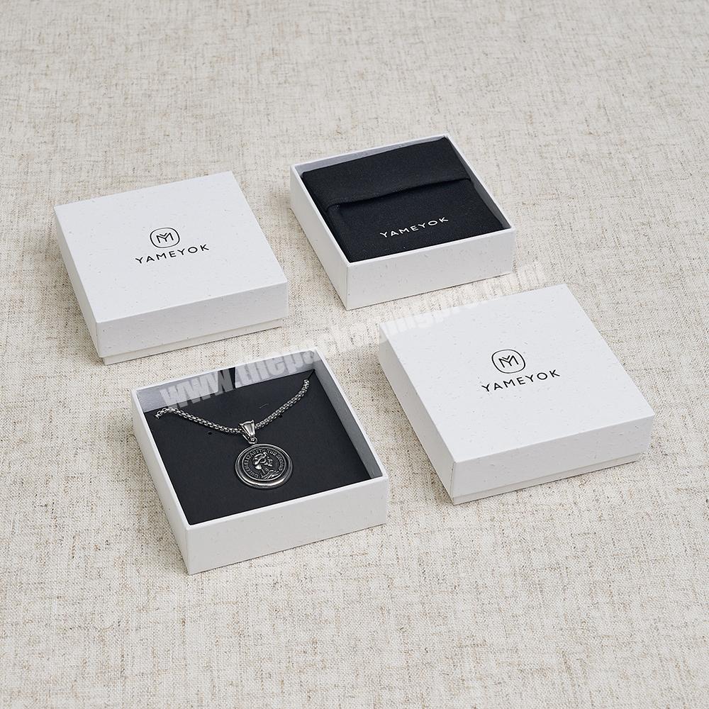 Custom Logo Eco Cardboard Paper Fashion Luxury Branded Necklace Jewelry Gift Boxes Packaging