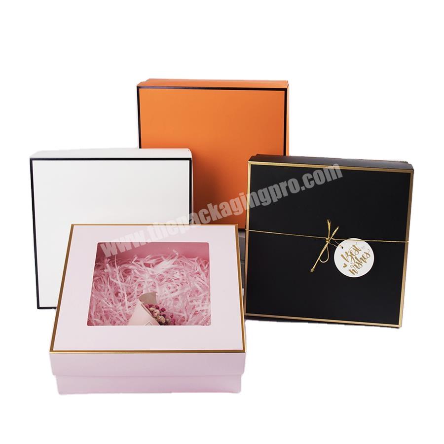 Custom Logo Gift Boxes For Mrs And Sweets Cardboard Gift Boxes For Ring Boxes With Window