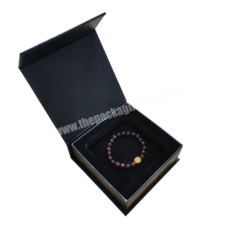 Custom Logo Jewelry gift Packaging Earring Necklace Bracelet Luxury Cardboard Magnetic Jewelry Box With Velvet Insert