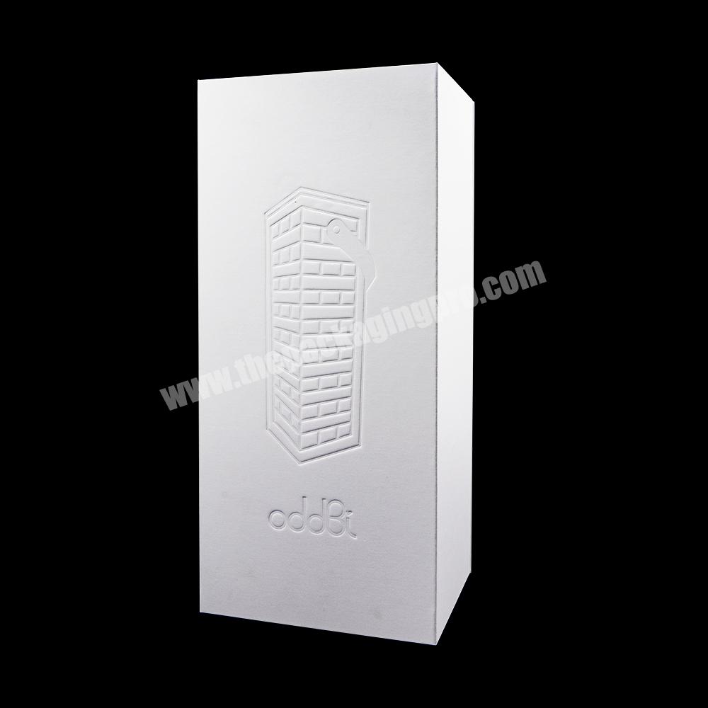 Custom Logo Luxury White Cardboard Paper Packaging Magnetic Lid Rigid Gift Box With Satin