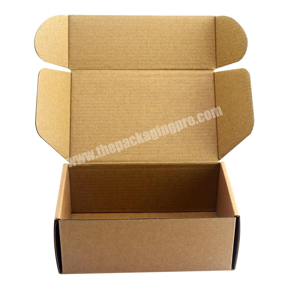 Custom Logo Printed Flat Pack Packaging Box Corrugated Folding Eco Friendly Corrugated Kraft Cardboard Shipping Mailer Box