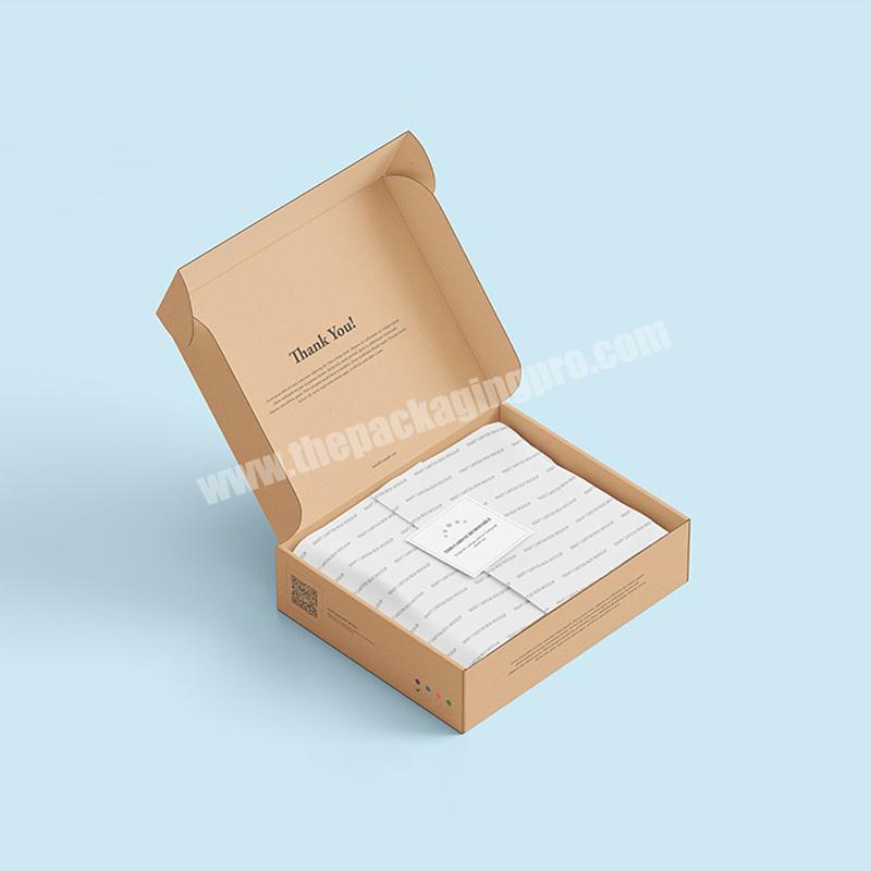 Custom Logo Printed Kraft Paper Packaging Mailing Box, Wrapping Paper Packaging Mailer Box for Skin Care Bottle Pack